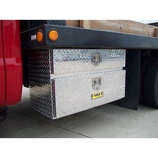 24" Aluminum Tread Plate Underbody Toolbox with Drawer