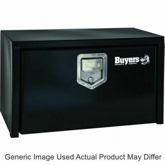 Buyers Products 1702100 Black Steel Underbody Truck Box With Paddle Latch Series