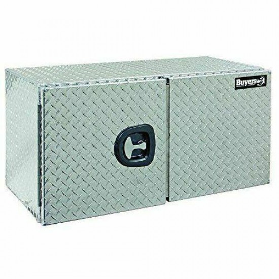 Buyers Products 1702240 Diamond Tread Aluminum Underbody Truck Box, w/ Barn Door