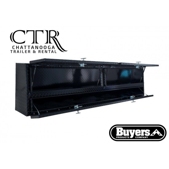 Buyers Products 1725652, 88" Black Diamond Tread Aluminum Contractor Truck Box