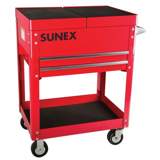 Compact Slide Top Utility Cart - Red SUN8035R Brand New!