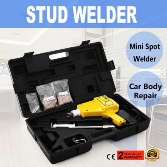 COMPLETE Auto Body DENT REPAIR KIT Electric STUD WELDER w/ 2lb Puller Hammer