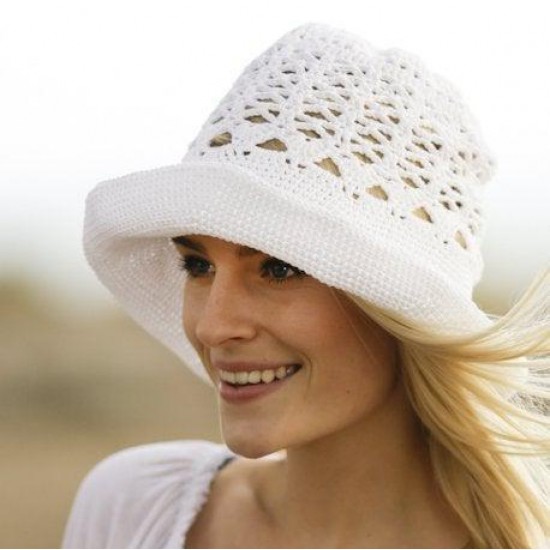 Crochet Women's Hat/Dune hat/Hat with Brim/Summer Beach Hat/Cotton Beach Hat/Shell Stitch Hat/Women's Beach Hat/Summer Hat/Gift for her