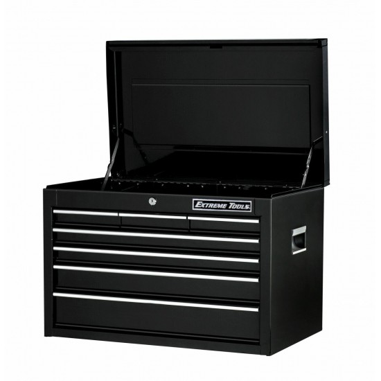 Extreme Tools EX2607CHBK EX Standard Series 26 in 7-Drawer Top Chest, Black