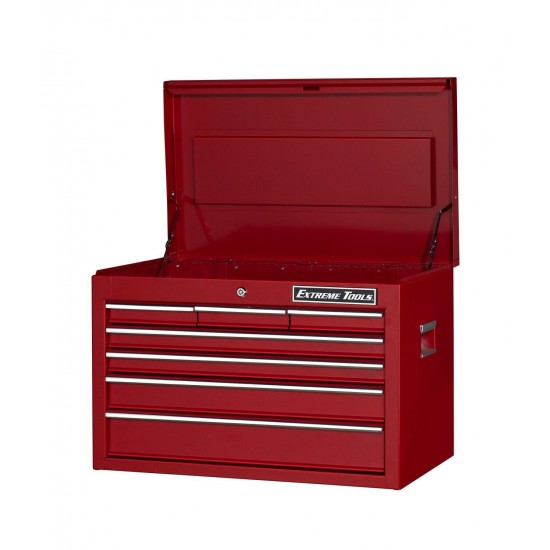 Extreme Tools EX2607CHRD EX Standard Series 26 in 7-Drawer Top Chest, Red