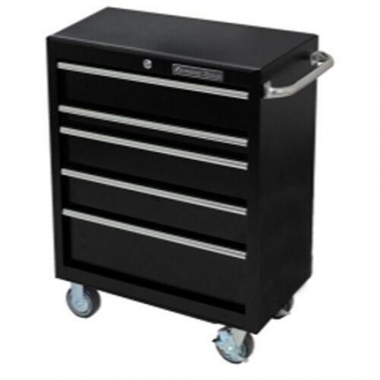 Extreme Tools EX3005RCTXBK 30" 5 Drawer Roller Cabinet, Textured Black