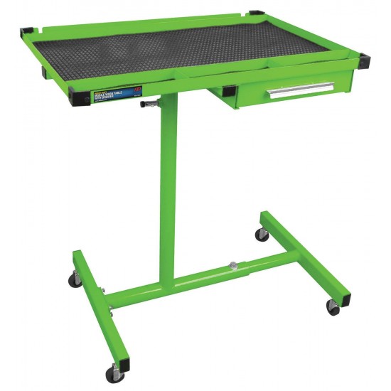 Heavy-Duty Mobile Work Table with Drawer, Green ATD-7025 Brand New!