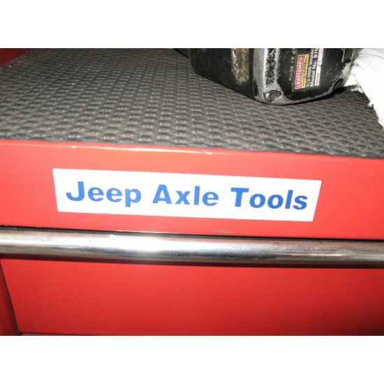 JEEP AXLE TOOLS WITH TOOL BOX
