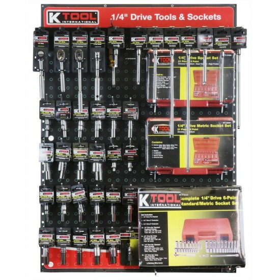 K Tool International 1/4" Drive Tool Board Display K Tool International KTI-0805