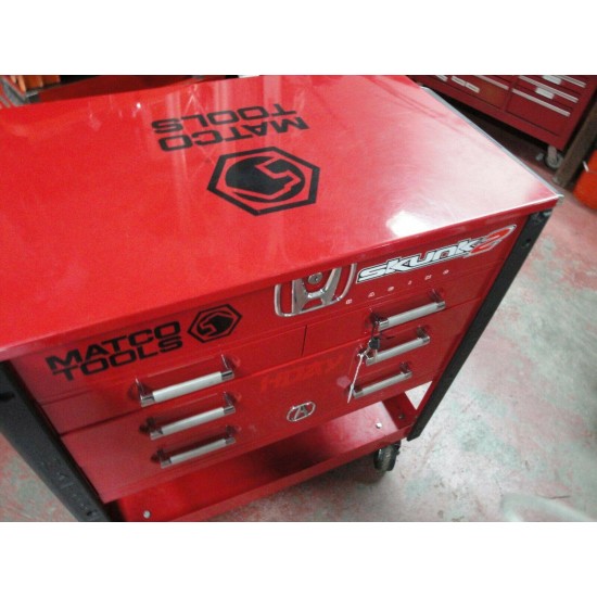 Red Matco Tools Heavy Duty 4 Drawer Service Cart Tool Box MSC4RQP