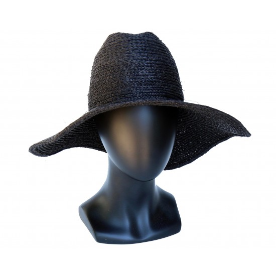 Straw Hat Women's Wide Brimmed Fedora Hat, Spring Fashion Sun Hat, Summer Accessories Straw Fedora Hat, Beach Hat Boho c Hat, Sewn Straw