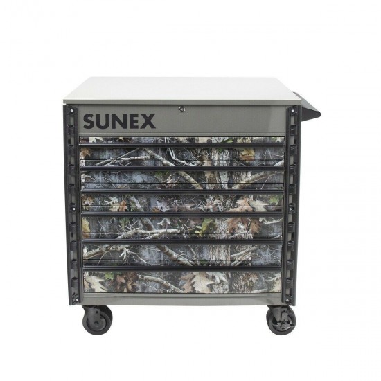 Sunex Tools Premium Full-Drawer Tool Cart, True Timber Kanati Design Brand New!