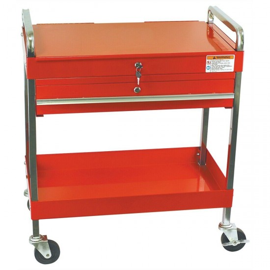 Sunex Tools Service Cart w/ Locking Top and-Drawer, Red SUN8013A Brand New!