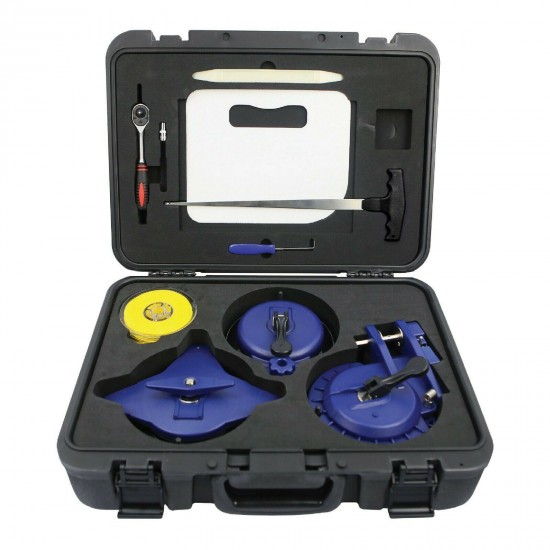 TGR 9pc Windshield Auto Glass Removal Tool Kit with High Strength Cutting Line