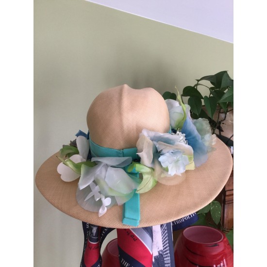 Vintage Atelier Lucas ladies / women summer flopp hat 1930s