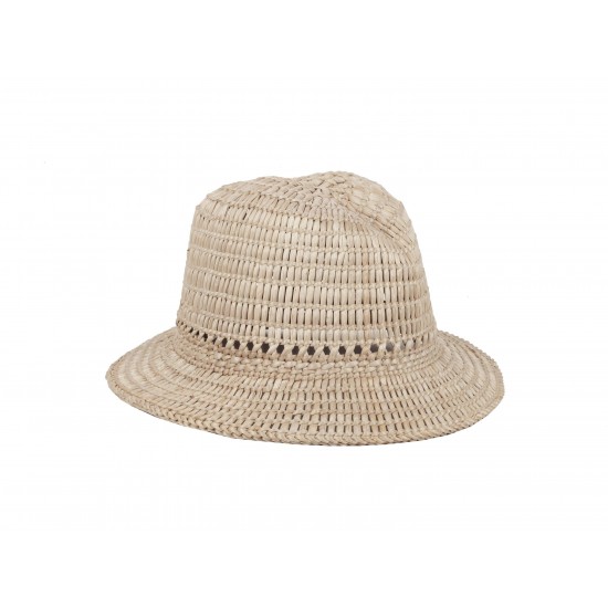 Vintage / Pre-loved safari hat / straw hat / beige / natural woven hat / brai d hat / beach hat / straw clutch / summer hat /