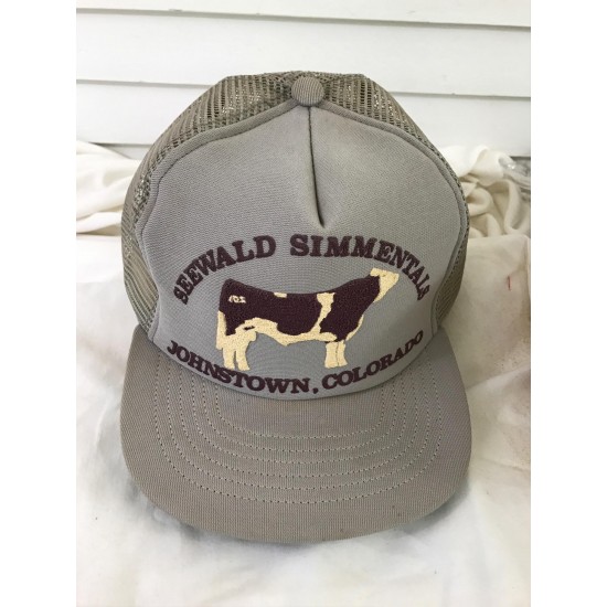 vintage Seewald Simm ials snapback cap hat trucker mesh